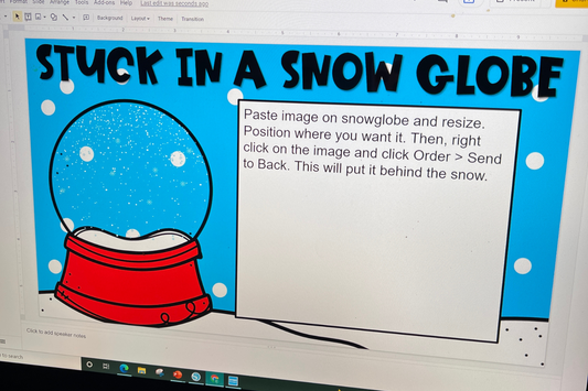 Stuck in a Snow Globe Writing Activity