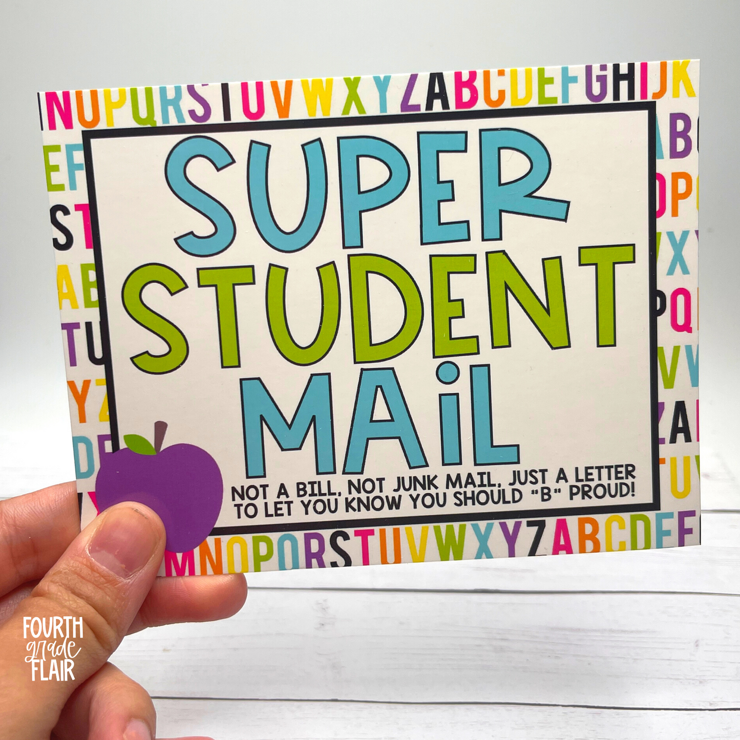 Positive Parent/Super Student Postcards | Bright ABCs