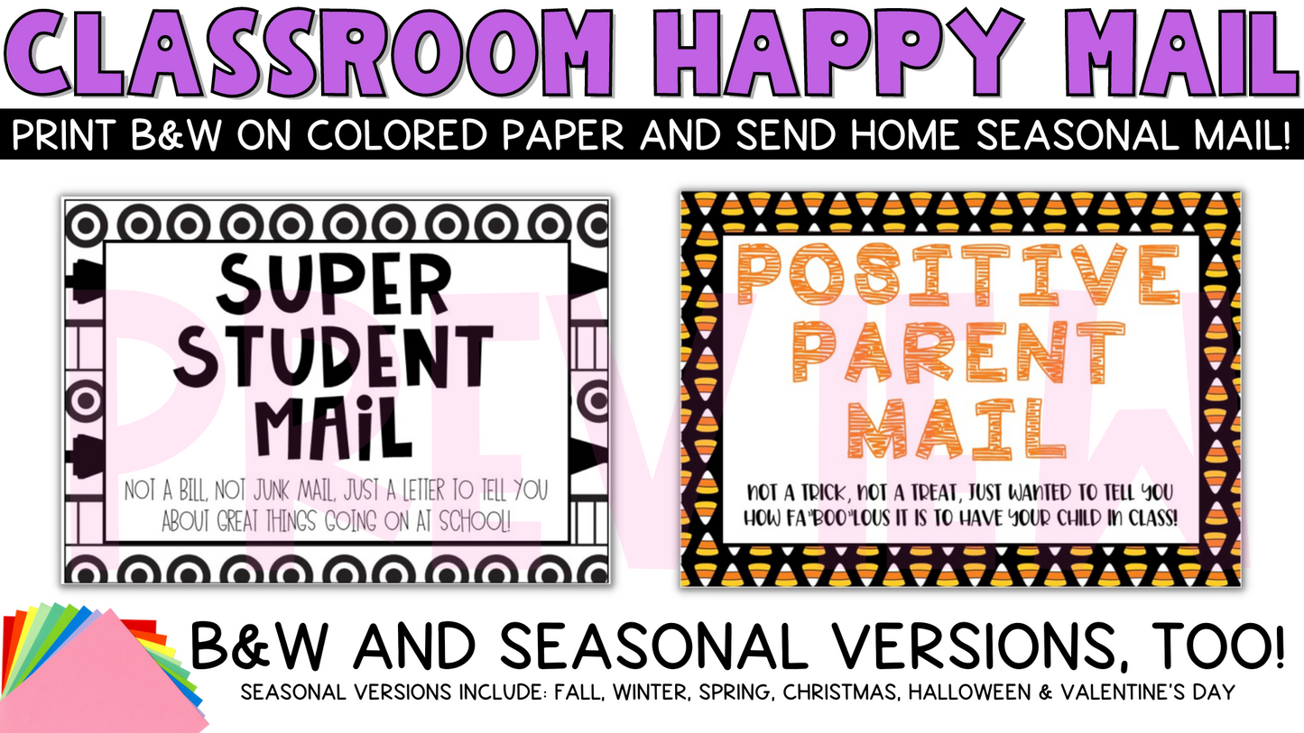 PRINTABLE Positive Classroom Postcards