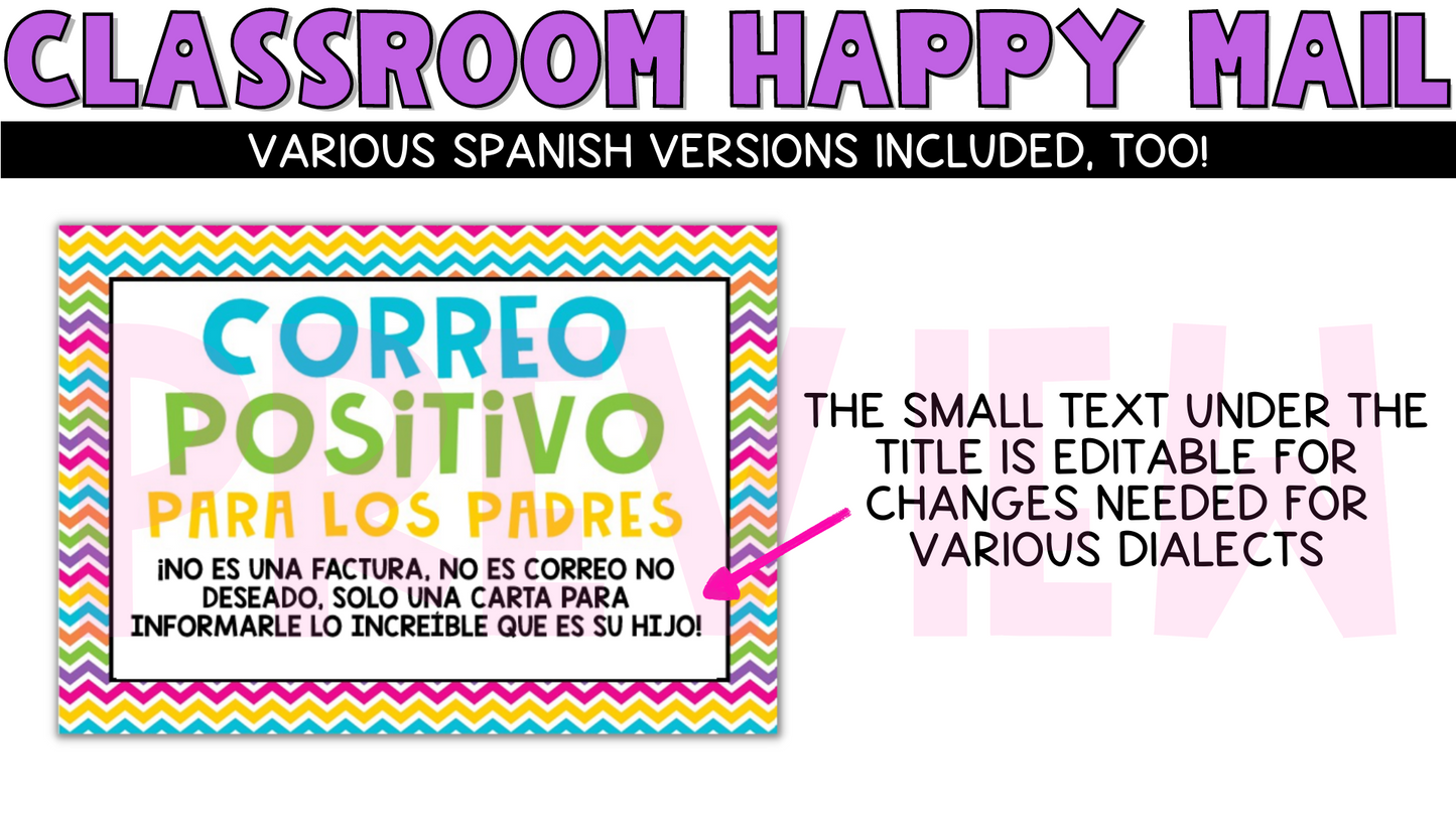 PRINTABLE Positive Classroom Postcards