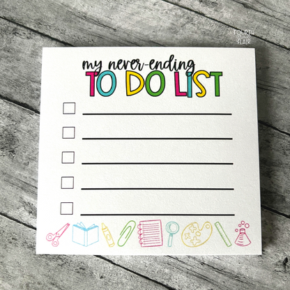 Never-Ending To Do List Sticky Notes