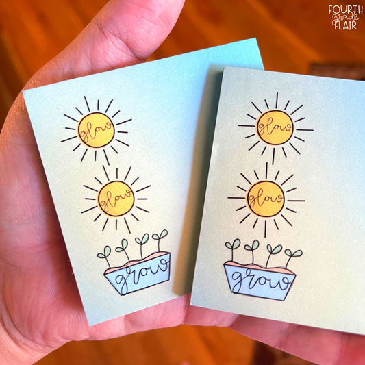 Glow and Grow Sticky Notes