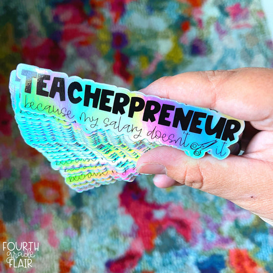 Teacherpreneur Side Hustle Sticker